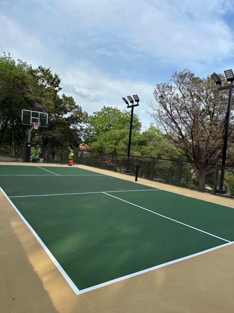 basketball and tennis court