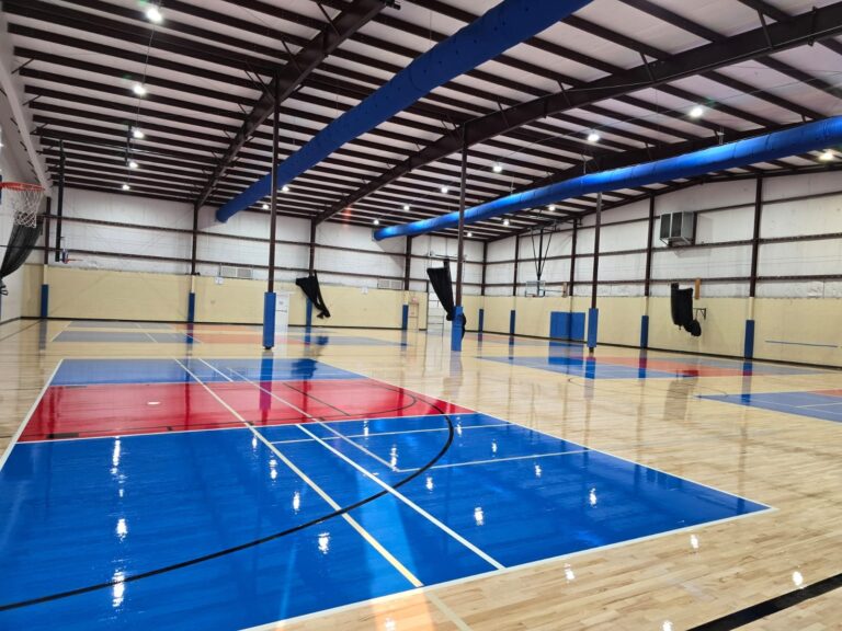 indoor basketball court