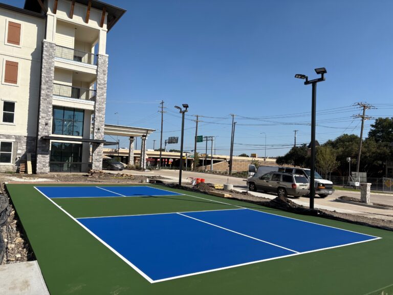 outdoor basketball court at hotel