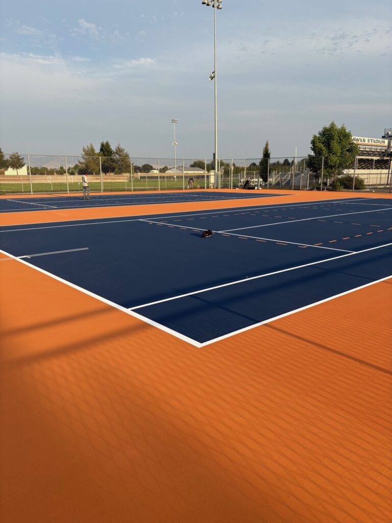 outdoor tennis or pickle ball courts